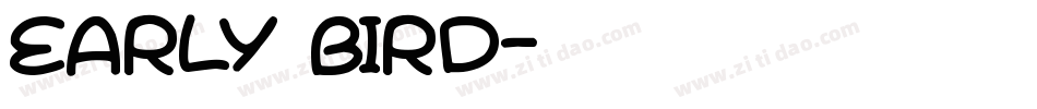 Early Bird字体转换